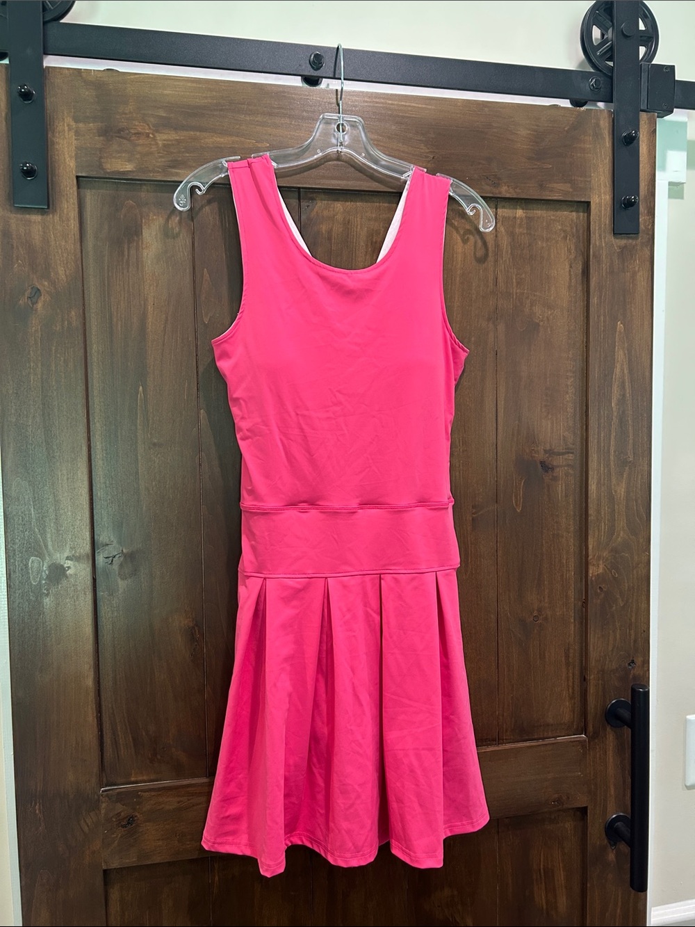 A2 NWT - PINK PLEATED TENNIS DRESS Sz LARGE